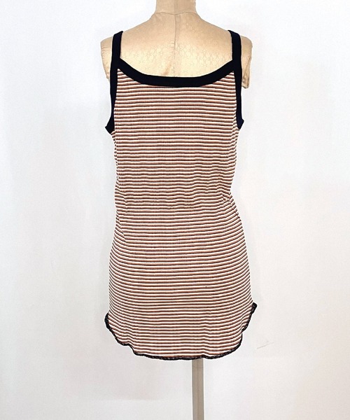 Q（キュー）の「ランダムリブ2wayキャミ（キャミソール・レディース・ブラック系/ホワイト系/アイボリー/パープル系/チャコールグレー/ベージュ系・MEDIUM）」の13枚目の写真