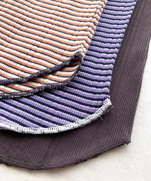 Q（キュー）の「ランダムリブ2wayキャミ（キャミソール・レディース・ブラック系/ホワイト系/アイボリー/パープル系/チャコールグレー/ベージュ系・MEDIUM）」の17枚目の写真