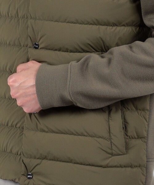 TOMORROWLAND (トゥモローランド)の「HERNO ウールナイロン ニットコンビ ダウンブルゾン(ブルゾン・メンズ・カーキ・48)」の8枚目の写真