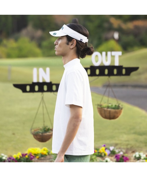 ROSASEN（ロサーセン）の「【Rosasen/GOLF】ソロナ半袖モックネック【University of Hawaiiコラボ】（シャツ/ブラウス・メンズ・グリーン/ブラック/ホワイト・50/48）」の4枚目の写真