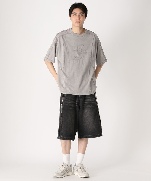 3.3 Field Trip （3.3フィールドトリップ）の「3.3 Field Trip／パッチロックT（Tシャツ/カットソー・メンズ・ライトグレー/ブラック・LARGE/MEDIUM）」の10枚目の写真