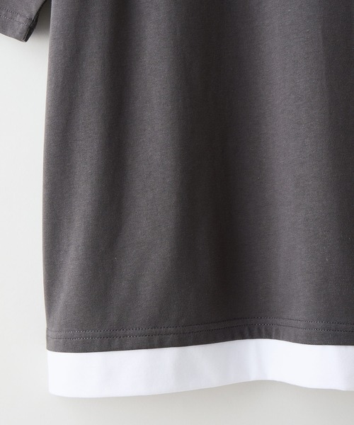 JEANS MATE（ジーンズメイト）の「【ZERO STAIN/ゼロステイン】汗染みの目立ちにくいTシャツ ZEROSTAIN 切り替えデザインTシャツ 防汚 UVカット 綿タッチ・厚手（Tシャツ/カットソー・メンズ・ブラック系その他/ブルー系その他/ブラック系その他2/ブルー系その他2/ホワイト系その他/ベージュ系その他2/ブラック系その他4/ベージュ系その他/ブルー系その他4/ブルー系その他3/ブラック系その他3/ホワイト系その他2・LARGE/MEDIUM/X-LARGE）」の15枚目の写真