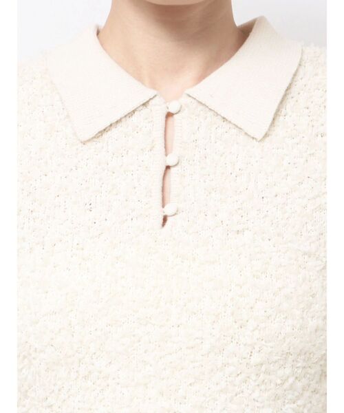 EMODA（エモダ）の「フリンジヤーンタンクトップ（ニット/セーター・レディース・アイボリー/ブラック/グレー・FREE）」の8枚目の写真