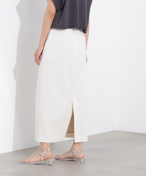 N.（N. Natural Beauty Basic）（エヌエヌナチュラルビューティーベーシック）の「【PS/低身長サイズ】ウエストダーツタイトスカート（スカート・レディース・オフホワイト/ブラウン・MEDIUM/P/S）」の7枚目の写真