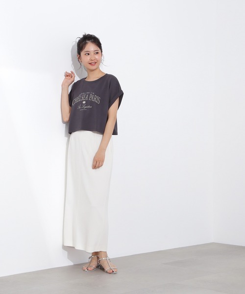 N.（N. Natural Beauty Basic）（エヌエヌナチュラルビューティーベーシック）の「【PS/低身長サイズ】ウエストダーツタイトスカート（スカート・レディース・オフホワイト/ブラウン・MEDIUM/P/S）」の9枚目の写真