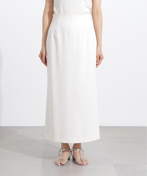 N.（N. Natural Beauty Basic）（エヌエヌナチュラルビューティーベーシック）の「【PS/低身長サイズ】ウエストダーツタイトスカート（スカート・レディース・オフホワイト/ブラウン・MEDIUM/P/S）」の10枚目の写真