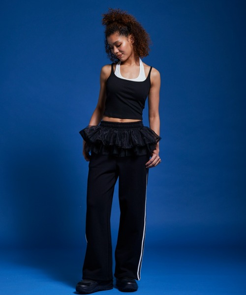 FIG&VIPER(フィグアンドバイパー)の「レイヤードブラトップ(キャミソール・レディース・ブラウン/ブラック/グレー・FREE)」の8枚目の写真