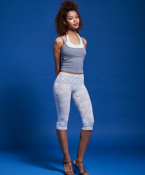 FIG&VIPER(フィグアンドバイパー)の「レイヤードブラトップ(キャミソール・レディース・ブラウン/ブラック/グレー・FREE)」の5枚目の写真