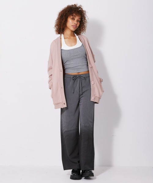 FIG&VIPER(フィグアンドバイパー)の「レイヤードブラトップ(キャミソール・レディース・ブラウン/ブラック/グレー・FREE)」の4枚目の写真