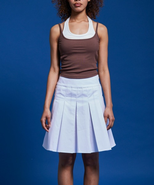 FIG&VIPER(フィグアンドバイパー)の「レイヤードブラトップ(キャミソール・レディース・ブラウン/ブラック/グレー・FREE)」の18枚目の写真