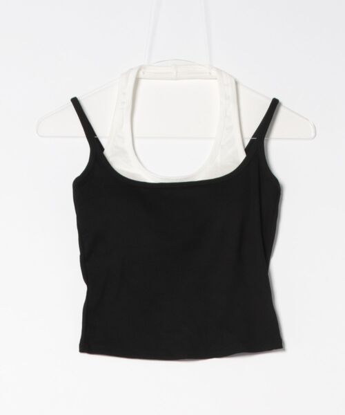 FIG&VIPER(フィグアンドバイパー)の「レイヤードブラトップ(キャミソール・レディース・ブラウン/ブラック/グレー・FREE)」の21枚目の写真