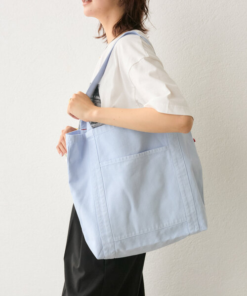 RIVE DROITE(リヴドロワ)の「【MONN.:.(モン)】color TOTE BAG(ハンドバッグ・レディース・サックスブルー/アイボリー/ピンク・FREE)」の3枚目の写真