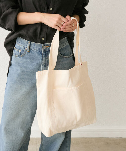 RIVE DROITE(リヴドロワ)の「【MONN.:.(モン)】color TOTE BAG(ハンドバッグ・レディース・サックスブルー/アイボリー/ピンク・FREE)」の2枚目の写真