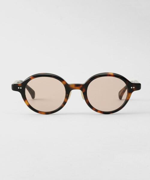 TAKEO KIKUCHI（タケオキクチ）の「【TAKEO KIKUCHI × THE BEDFORD HOTEL】ラウンドフレーム サングラス（サングラス・メンズ・グレー/ブラック/ダークブラウン系4・00）」の3枚目の写真