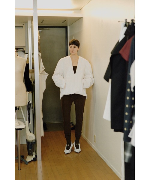 YOHEI OHNO(ヨウヘイオオノ)の「Reversible Quilted Top(その他トップス・レディース・ホワイト/ブラック・36)」の3枚目の写真