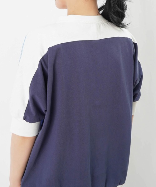 tシャツ LC/LLL ストライプ切替ドルマンT レディース LADY LUCK LUCA tシャツ LC/LLL ストライプ切替ドルマンT