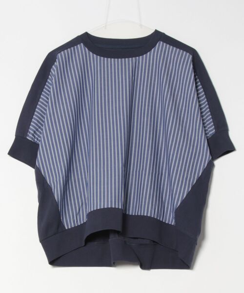 tシャツ LC/LLL ストライプ切替ドルマンT レディース LADY LUCK LUCA tシャツ LC/LLL ストライプ切替ドルマンT