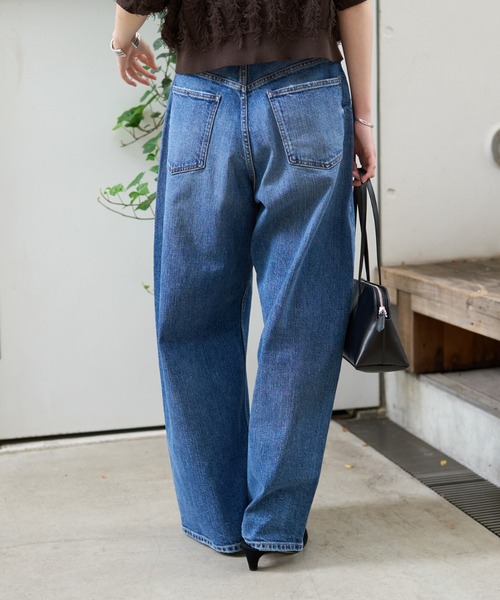 Rouge vif（ルージュヴィフ）の「【RED CARD/レッドカード】Montana カーブバギーデニム（デニムパンツ・レディース・ブルー・23/24/25/22）」の18枚目の写真