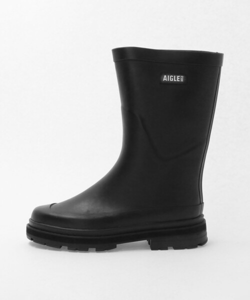 AIGLE(エーグル)の「<AIGLE>ミッドレイン ラバーブーツ(レインシューズ・レディース・ブラック・36/37/38/39)」の1枚目の写真
