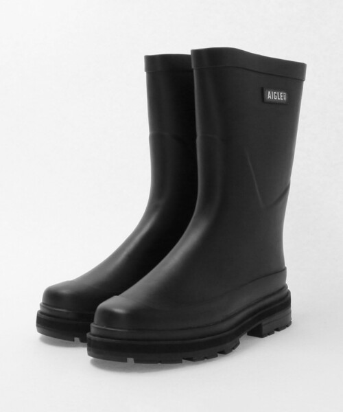AIGLE(エーグル)の「<AIGLE>ミッドレイン ラバーブーツ(レインシューズ・レディース・ブラック・36/37/38/39)」の5枚目の写真