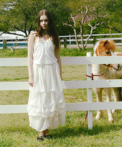 Luan】LILY TULLE LONG SKIRT/チュールスカート