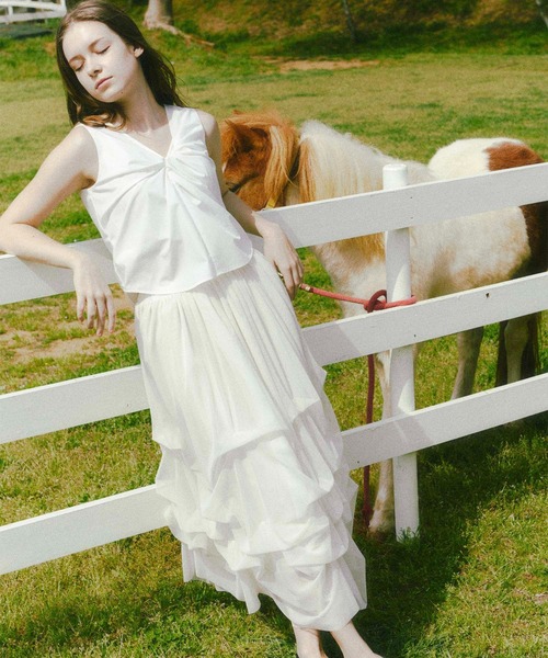 Luan】LILY TULLE LONG SKIRT/チュールスカート