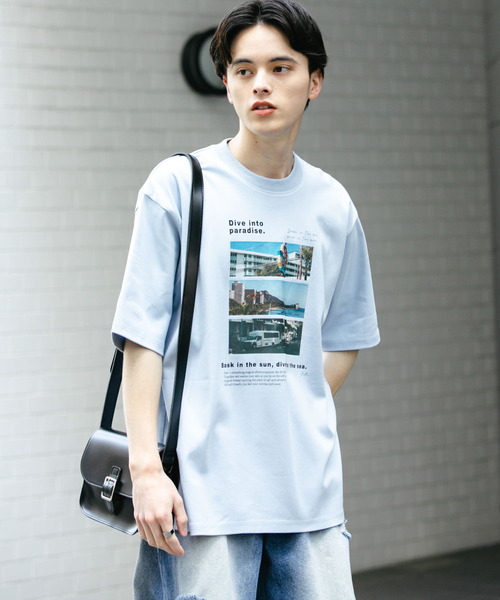 SENSE OF PLACE by URBAN RESEARCH（センスオブプレイスバイアーバンリサーチ）の「Cityscape photo Short-Sleeve T-shirts（Tシャツ/カットソー・メンズ・グレー/チャコールグレー/ライトブルー・MEDIUM/LARGE）」の11枚目の写真