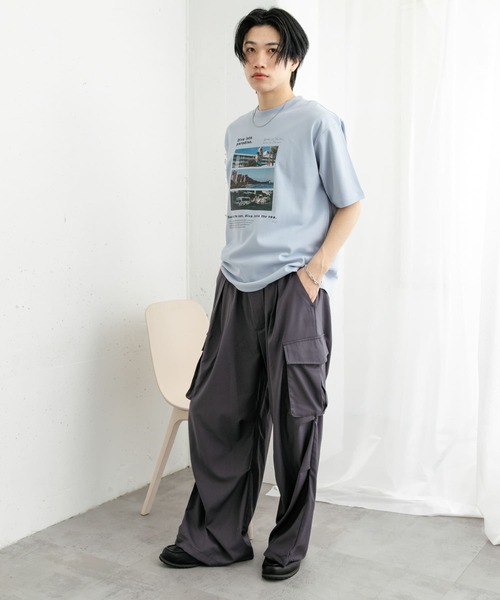 SENSE OF PLACE by URBAN RESEARCH（センスオブプレイスバイアーバンリサーチ）の「Cityscape photo Short-Sleeve T-shirts（Tシャツ/カットソー・メンズ・グレー/チャコールグレー/ライトブルー・MEDIUM/LARGE）」の14枚目の写真