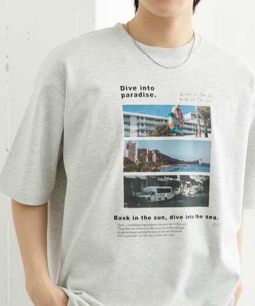 SENSE OF PLACE by URBAN RESEARCH（センスオブプレイスバイアーバンリサーチ）の「Cityscape photo Short-Sleeve T-shirts（Tシャツ/カットソー・メンズ・グレー/チャコールグレー/ライトブルー・MEDIUM/LARGE）」の20枚目の写真