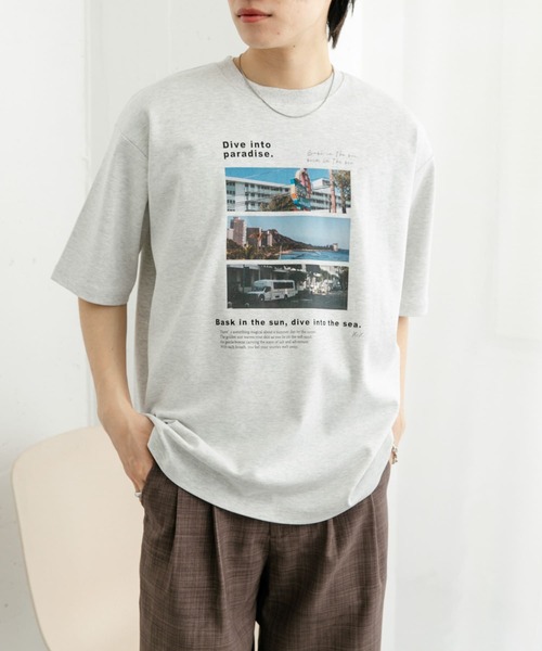 SENSE OF PLACE by URBAN RESEARCH（センスオブプレイスバイアーバンリサーチ）の「Cityscape photo Short-Sleeve T-shirts（Tシャツ/カットソー・メンズ・グレー/チャコールグレー/ライトブルー・MEDIUM/LARGE）」の21枚目の写真