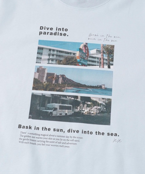 SENSE OF PLACE by URBAN RESEARCH（センスオブプレイスバイアーバンリサーチ）の「Cityscape photo Short-Sleeve T-shirts（Tシャツ/カットソー・メンズ・グレー/チャコールグレー/ライトブルー・MEDIUM/LARGE）」の4枚目の写真