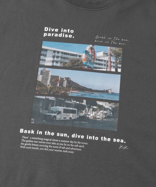 SENSE OF PLACE by URBAN RESEARCH（センスオブプレイスバイアーバンリサーチ）の「Cityscape photo Short-Sleeve T-shirts（Tシャツ/カットソー・メンズ・グレー/チャコールグレー/ライトブルー・MEDIUM/LARGE）」の5枚目の写真