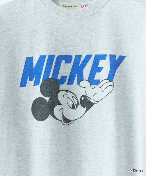 Disney(ディズニー)の「GOOD ROCK SPEED/グッドロックスピード /MICKEY/ Tshirt Tシャツ(Tシャツ/カットソー・メンズ・グリーン/アッシュ・S/M/L)」の5枚目の写真