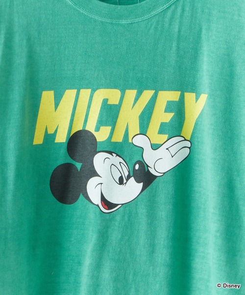 Disney(ディズニー)の「GOOD ROCK SPEED/グッドロックスピード /MICKEY/ Tshirt Tシャツ(Tシャツ/カットソー・メンズ・グリーン/アッシュ・S/M/L)」の6枚目の写真
