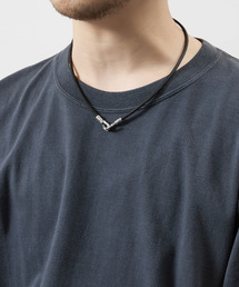 GILD（ギルド）の「GILD ギルド / Long leather cord atypical hook necklace シルバー925レザーコードエイティピカルフックネックレス / G251-NE03/L（ネックレス・メンズ）」