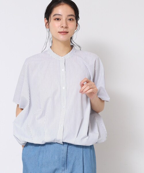 ブラウス シャツ 「tageechita」ドロップショルダーのアート柄ルーズシャツ レディース メンズ セール】ドロップショルダーブラウス（シャツ/ブラウス