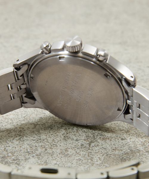 NAVAL WATCH(ナバルウォッチ)の「NAVAL WATCH ナバルウォッチ / Naval Watch Produced By LOWERCASE Chronograph 3links S/S Metal strap クロノグラフメタルストラップミリタリーウォッチ 腕時計 / FRXC012(アナログ腕時計・メンズ・シルバー・FREE)」の7枚目の写真