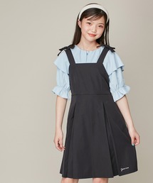 kemono 独創的ジャンパースカート　GRY プリーツ ⚫️ぼうけんすかーと⚫️ フィント F i.n.t ベルト付きプリーツジャンパースカート （GRAY