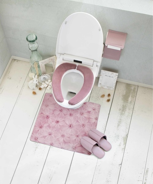 セール】ズボラ 拭けるトイレマット 柄入り（バス/トイレグッズ