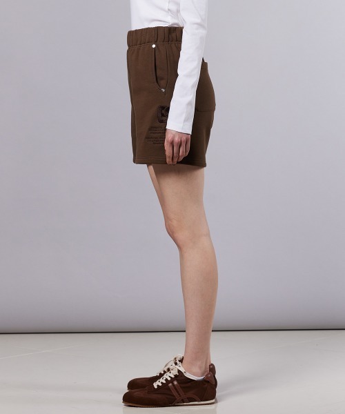 DOUBLE STANDARD CLOTHING（ダブルスタンダードクロージング）の「ロゴ裏毛ショートパンツ（その他パンツ・レディース・グレー/ブラウン・FREE）」の9枚目の写真