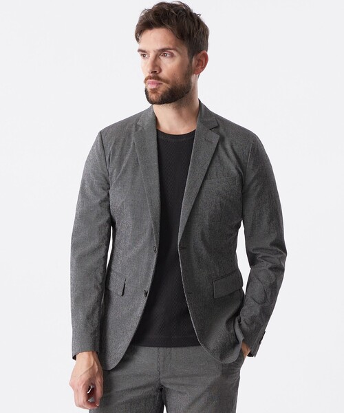 セール】【セットアップ対応】マイクロサッカージャケット（テーラード