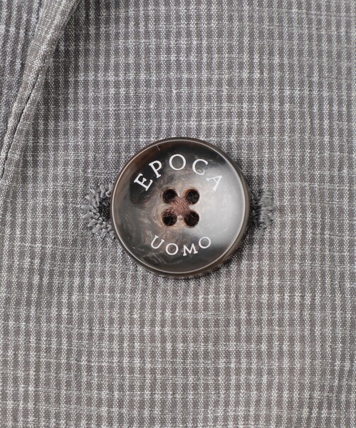 EPOCA UOMO(エポカウォモ)の「【セットアップ対応】マイクロサッカージャケット(テーラードジャケット・メンズ・グレー系その他/ブラック・46/48)」の11枚目の写真