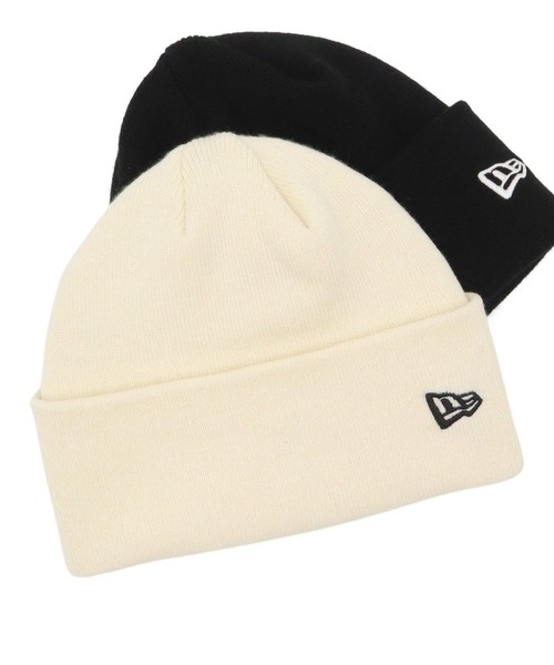 ニューエラ ニット帽 無地 折り返し深め（ニットキャップ/ビーニー