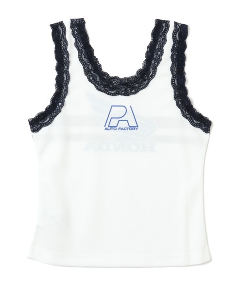 atmos pink(アトモスピンク)の「HONDA x atmos pink Racing Tank Top / ホンダ アトモス ピンク レーシング タンクトップ 【SP】(タンクトップ・レディース・アイボリー/ブラック・S/M)」の9枚目の写真