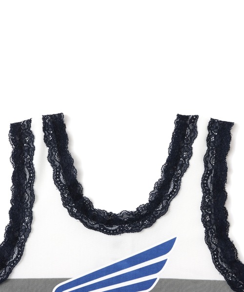 atmos pink(アトモスピンク)の「HONDA x atmos pink Racing Tank Top / ホンダ アトモス ピンク レーシング タンクトップ 【SP】(タンクトップ・レディース・アイボリー/ブラック・S/M)」の6枚目の写真