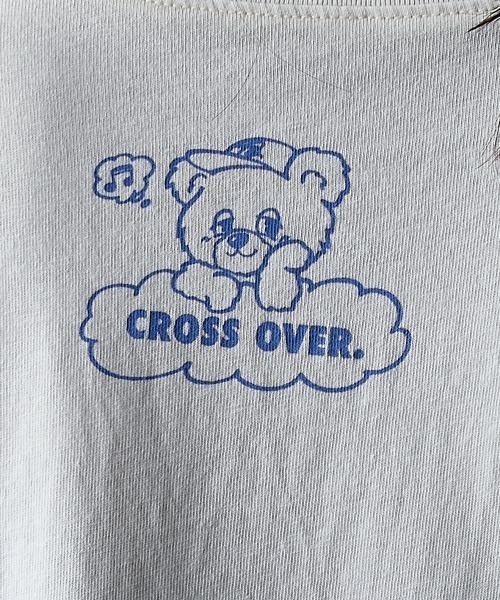 GEVS.(ジェイヴィス)の「綿100%ピグメント染ロゴプリントTシャツ<大きいサイズ有>GEVS.(Tシャツ/カットソー・レディース・スミクロ/アイボリー・M/L/LL/3L/4L/5L)」の17枚目の写真
