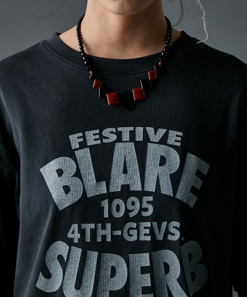 GEVS.(ジェイヴィス)の「綿100%ピグメント染ロゴプリントTシャツ<大きいサイズ有>GEVS.(Tシャツ/カットソー・レディース・スミクロ/アイボリー・M/L/LL/3L/4L/5L)」の19枚目の写真
