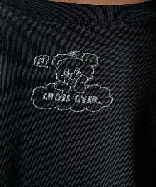 GEVS.(ジェイヴィス)の「綿100%ピグメント染ロゴプリントTシャツ<大きいサイズ有>GEVS.(Tシャツ/カットソー・レディース・スミクロ/アイボリー・M/L/LL/3L/4L/5L)」の21枚目の写真