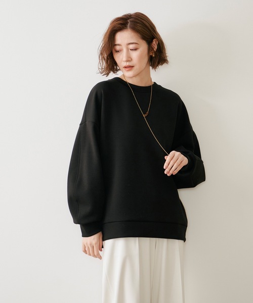 ダンボールサイドジップクルーネックプルオーバー Emma Taylor