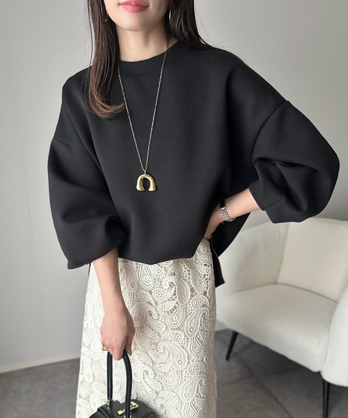 ダンボールサイドジップクルーネックプルオーバー Emma Taylor